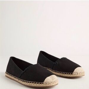Torrid Black Espadrille Flats NWT